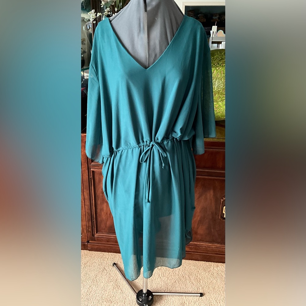 Lightweight Adjustable Drawstring Dress - Picture 2 of 4